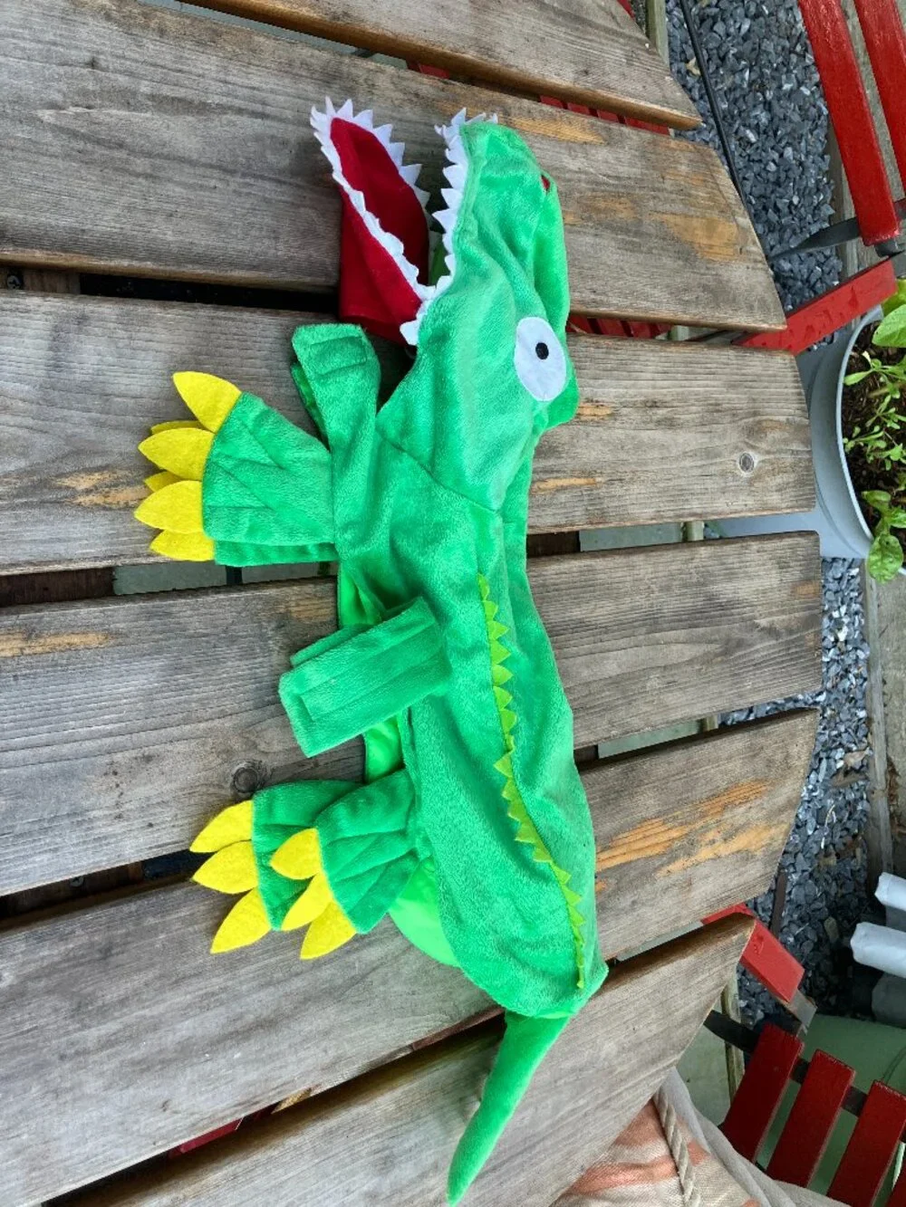 🎃 Alligator/Crocodile Dog Costume Medium Green Dog Costume! 🐾